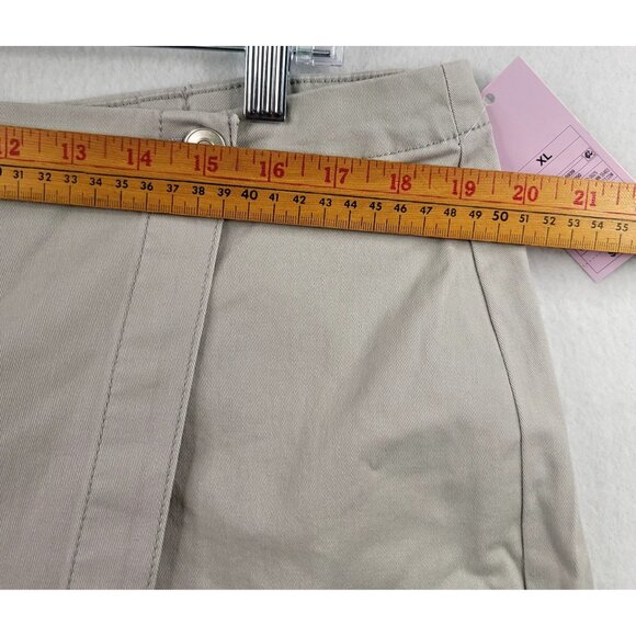 Wild Fable Womens Beige Utility Shorts Skort Pocket Detail Zip Button XL - Picture 7 of 8